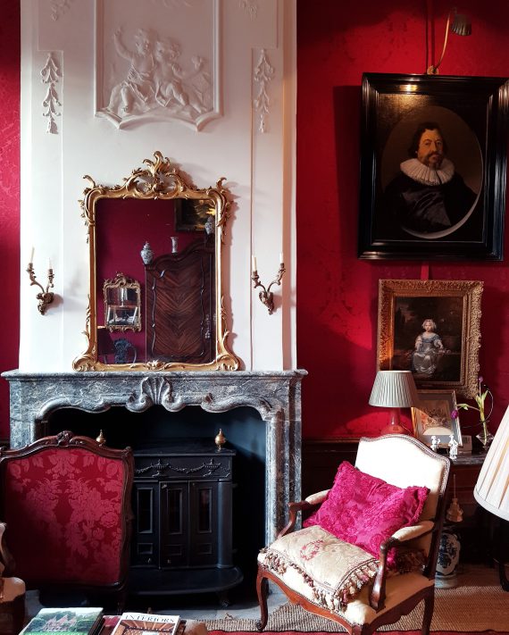 The red drawing room