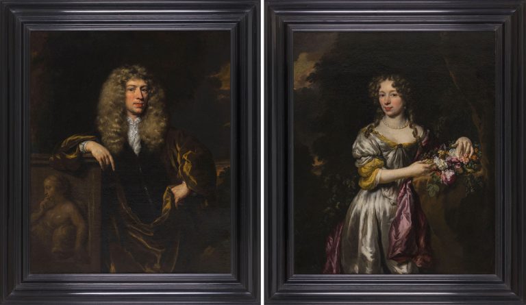 Nicolaes Maes Pair of Portraits